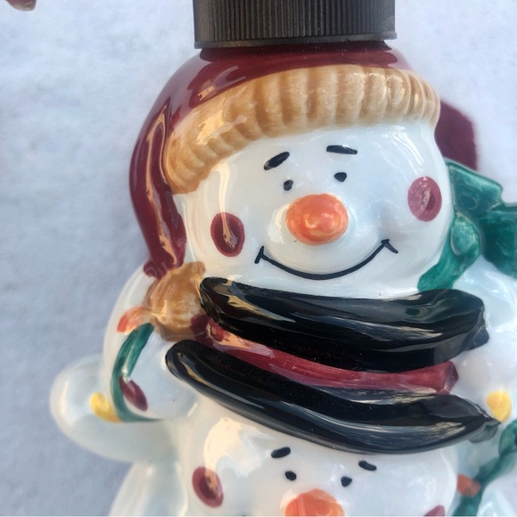 Christmas Snowman Gift Set Lotion Pump Fingertip Towels New in box - Picture 8 of 9